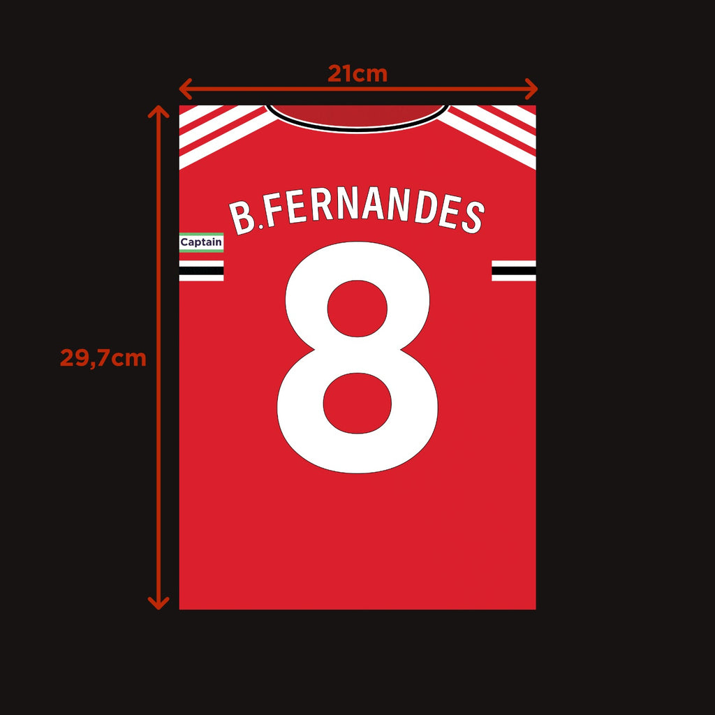 Plakat BRUNO FERNANDES #8 - JERSEYS A4