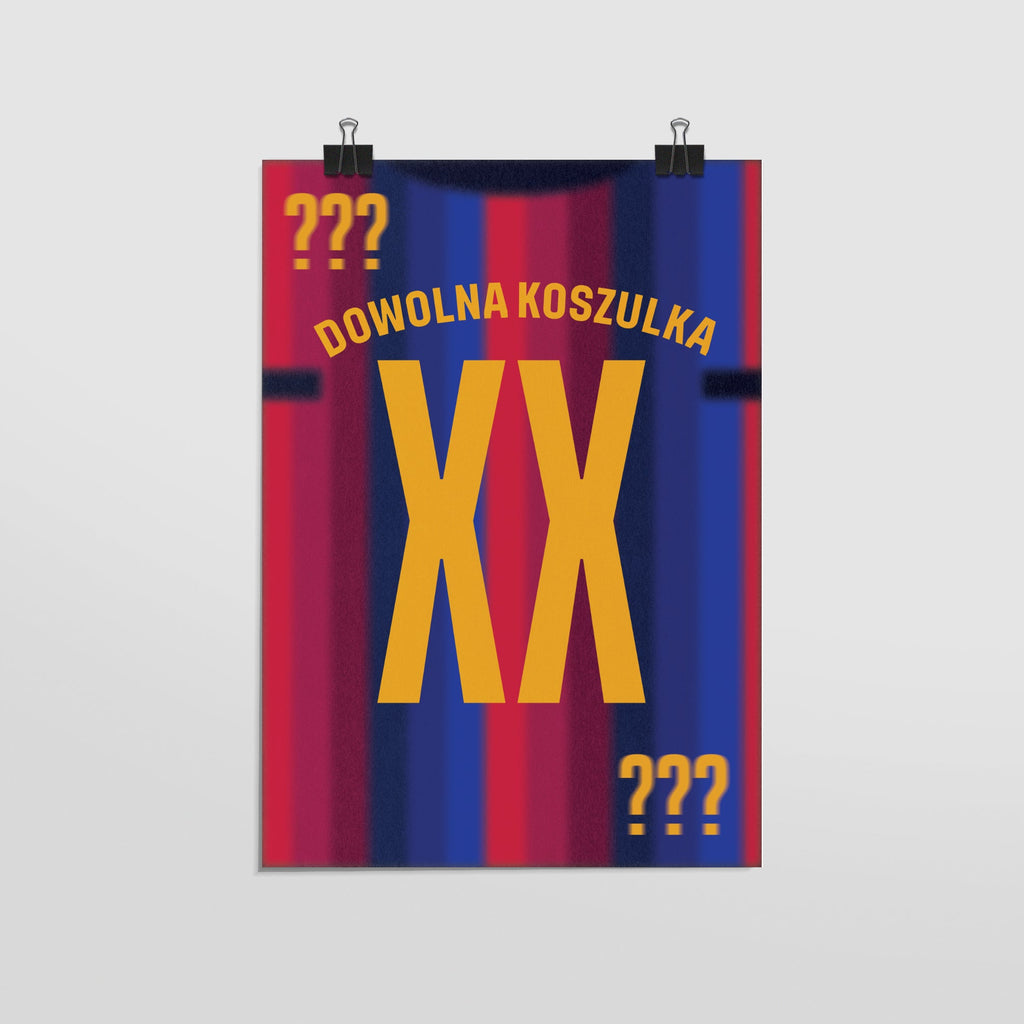 PLAKAT PERSONALIZOWANY #?? - JERSEYS A4