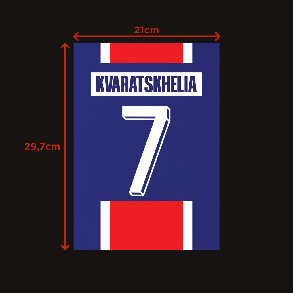Plakat KVICHA KVARATSKELIA #7 - JERSEYS A4