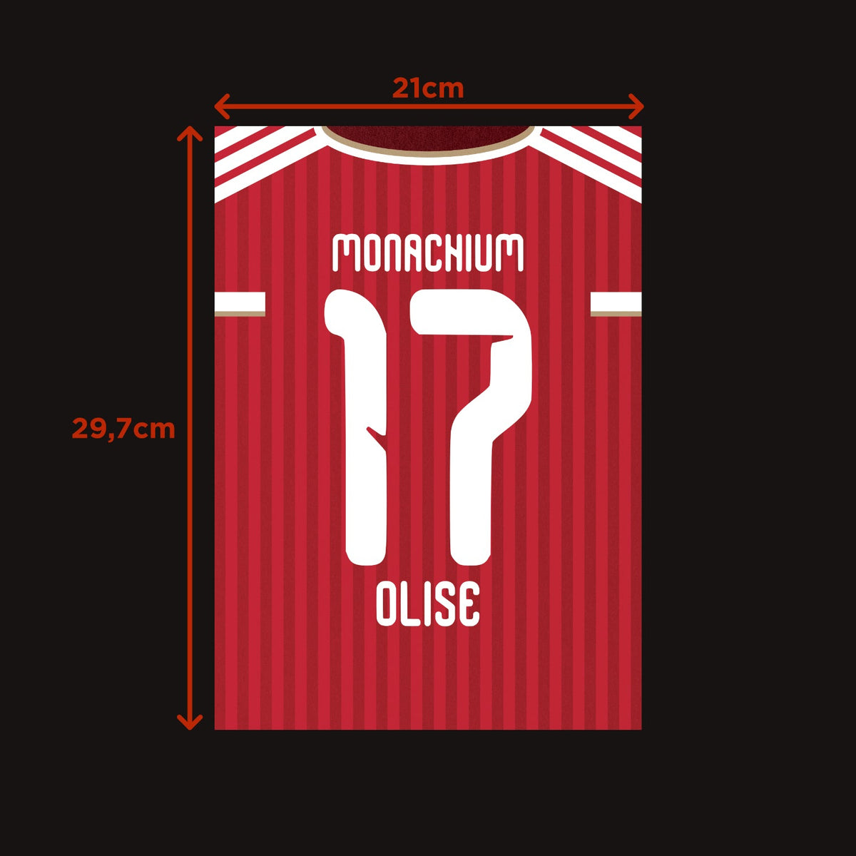 Plakat MICHAEL OLISE #19 - JERSEYS A4
