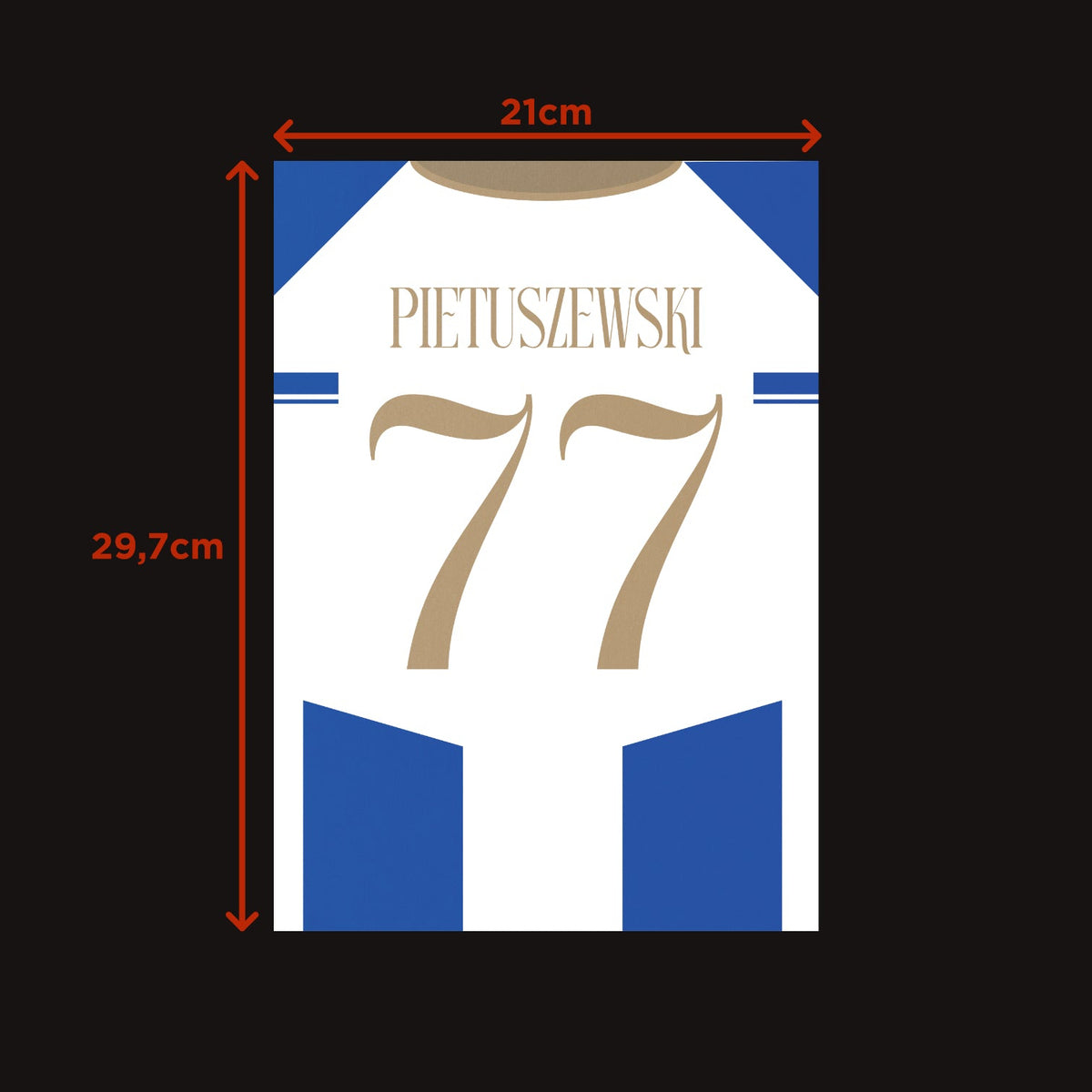 Plakat OSKAR PIETUSZEWSKI #77 - JERSEYS A4