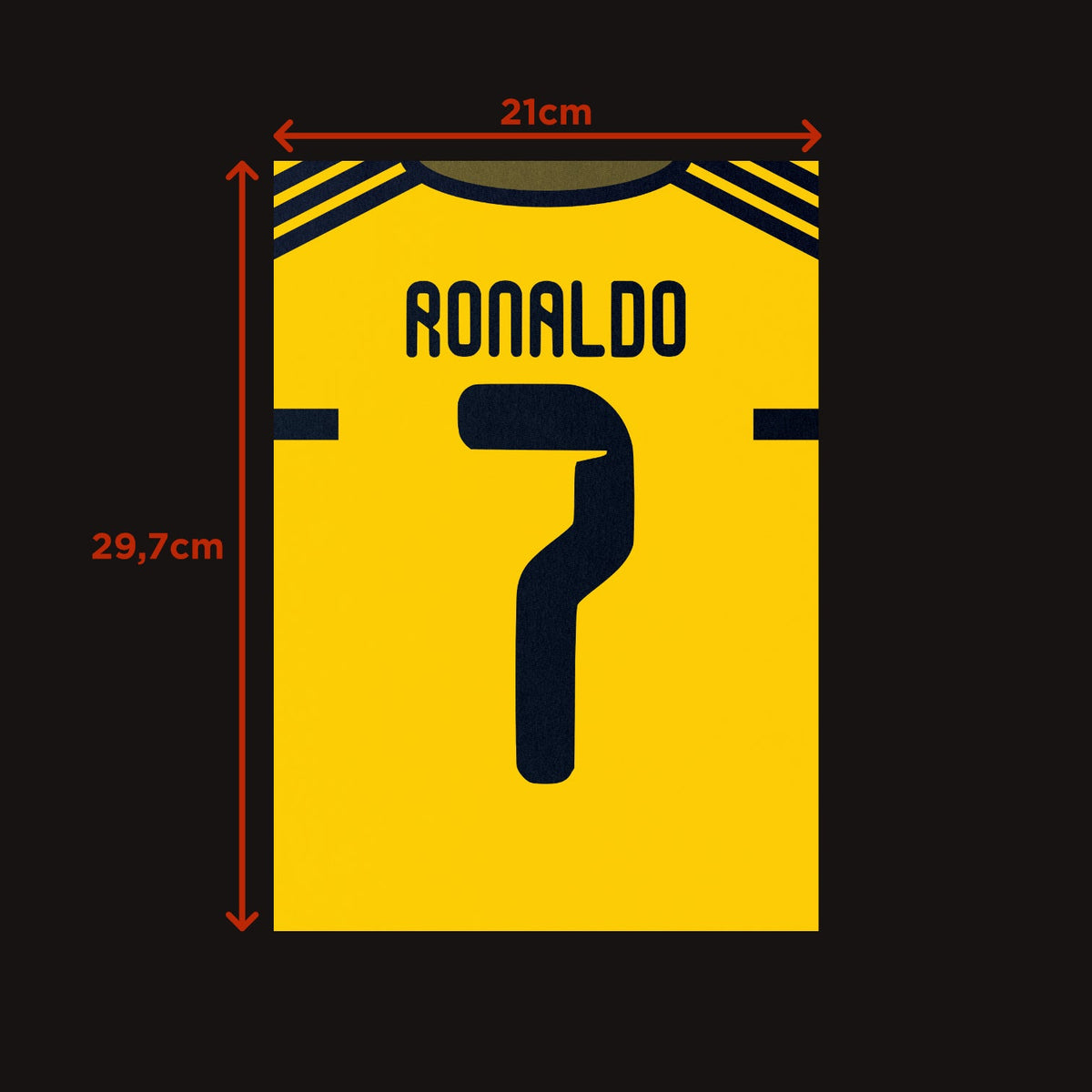 Plakat CRISTIANO RONALDO #7 - JERSEYS A4