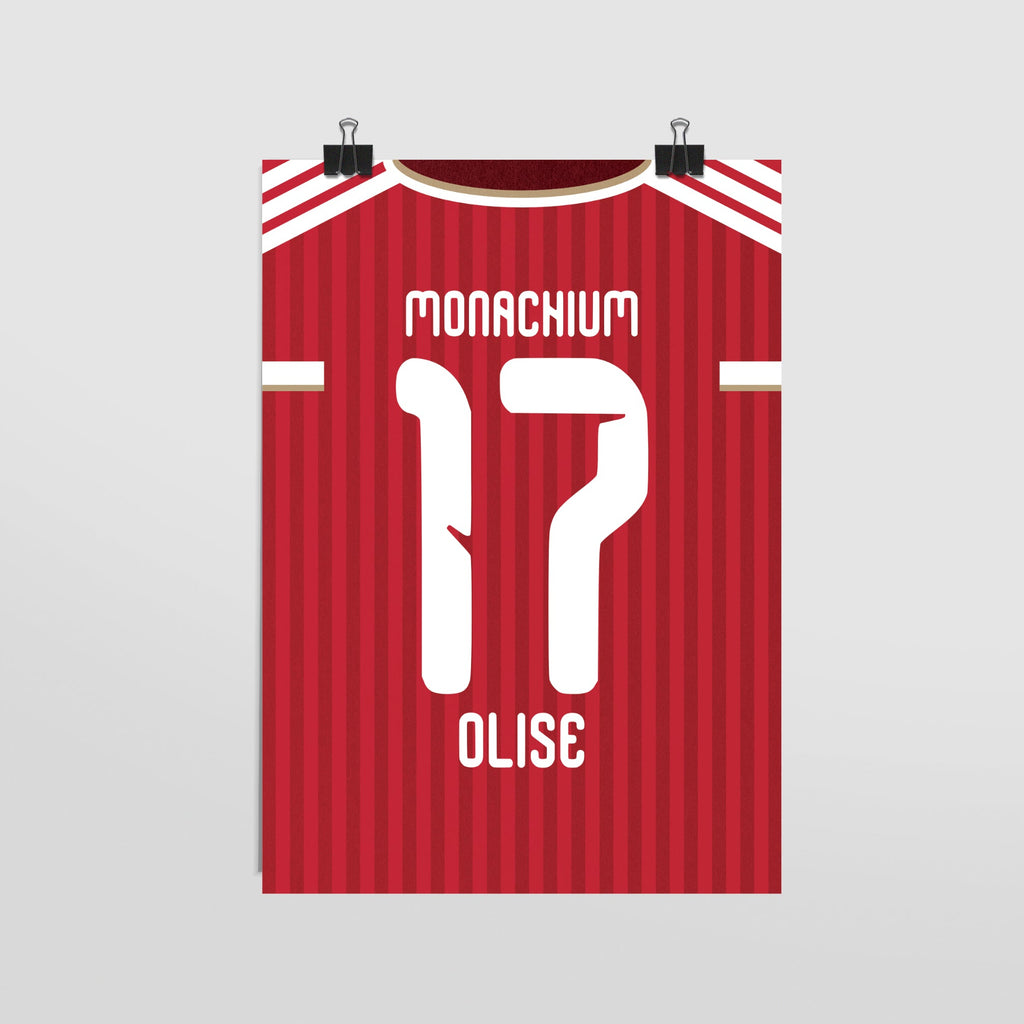 Plakat MICHAEL OLISE #19 - JERSEYS A4