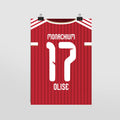 Plakat MICHAEL OLISE #19 - JERSEYS A4