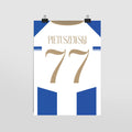 Plakat OSKAR PIETUSZEWSKI #77 - JERSEYS A4
