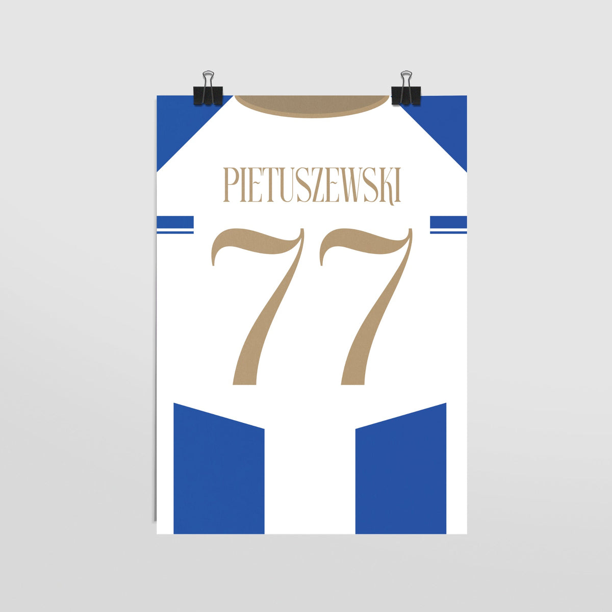 Plakat OSKAR PIETUSZEWSKI #77 - JERSEYS A4