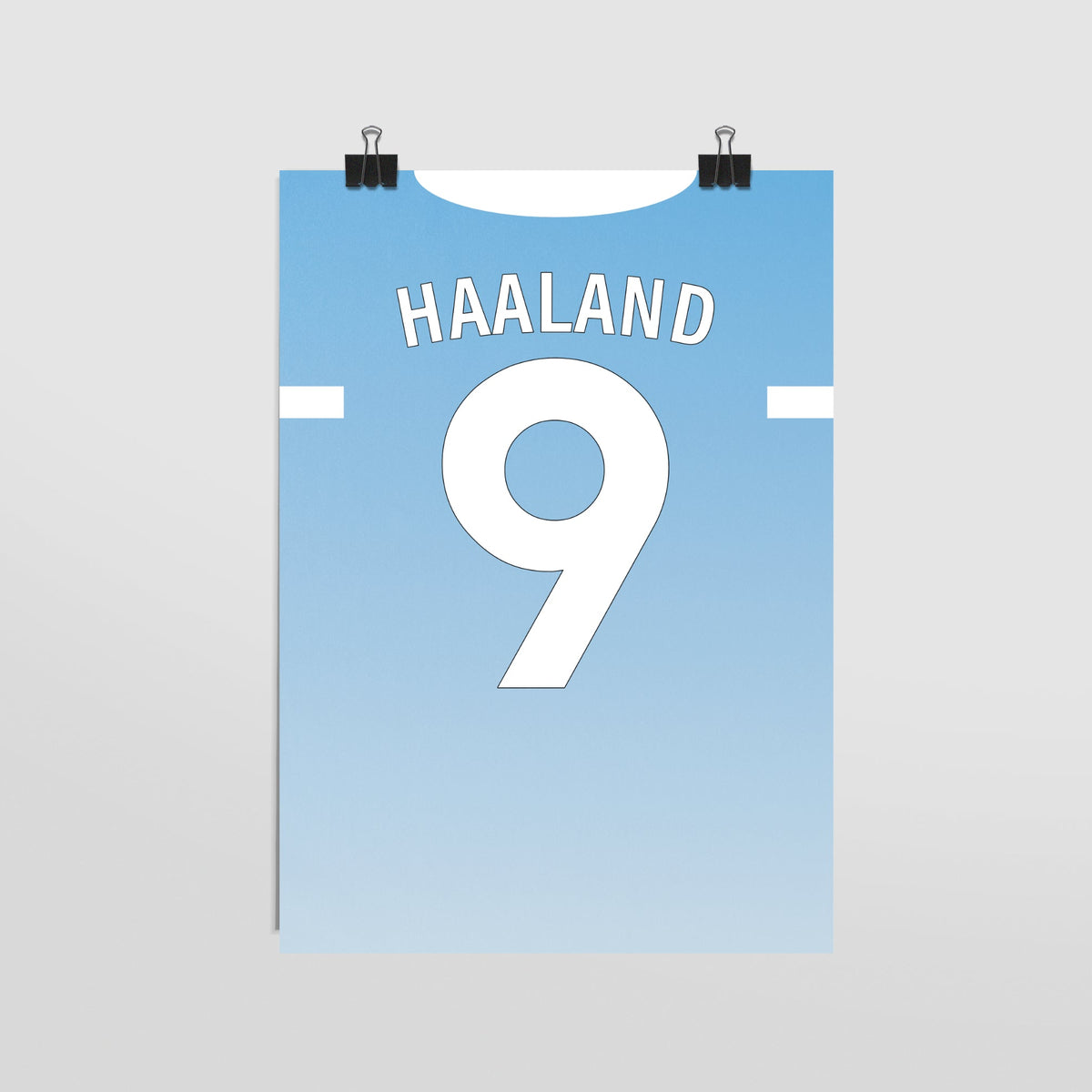 Plakat ERLING HAALAND #9 - JERSEYS A4
