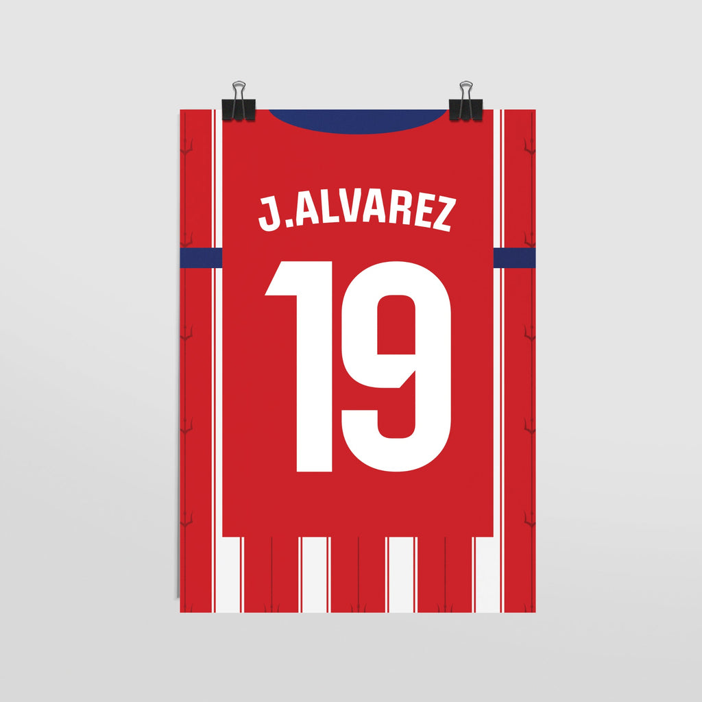 Plakat JULIAN ALVAREZ #19 - JERSEYS A4