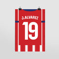Plakat JULIAN ALVAREZ #19 - JERSEYS A4