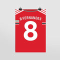 Plakat BRUNO FERNANDES #8 - JERSEYS A4