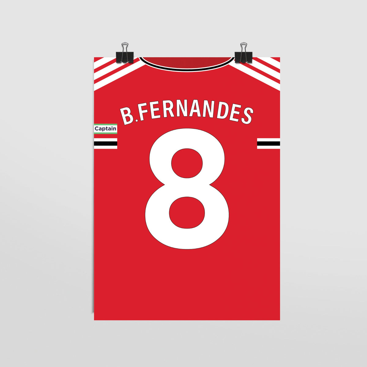 Plakat BRUNO FERNANDES #8 - JERSEYS A4