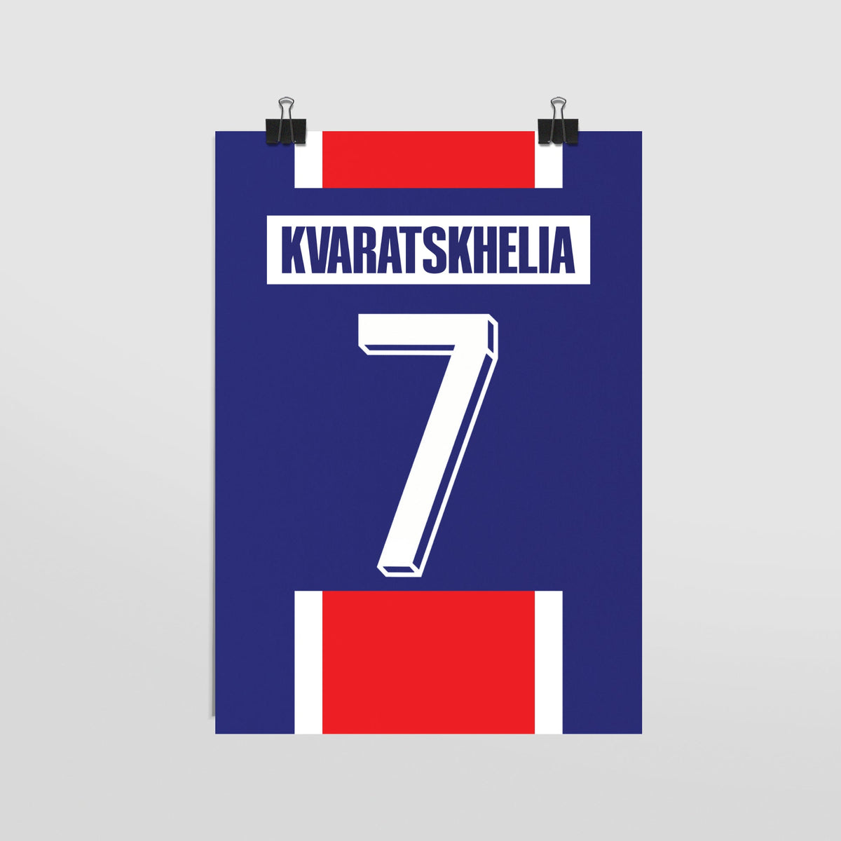 Plakat KVICHA KVARATSKELIA #7 - JERSEYS A4