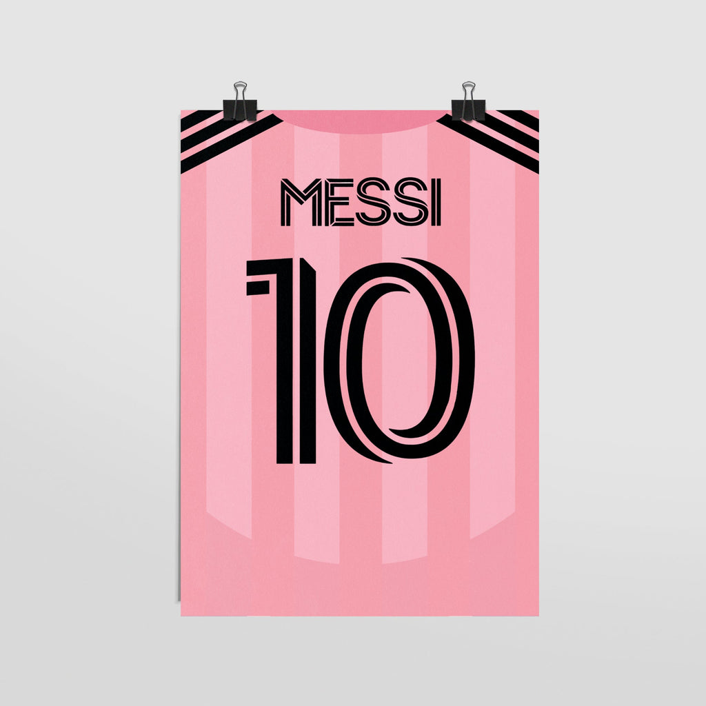 Plakat LIONEL MESSI #10 - JERSEYS A4