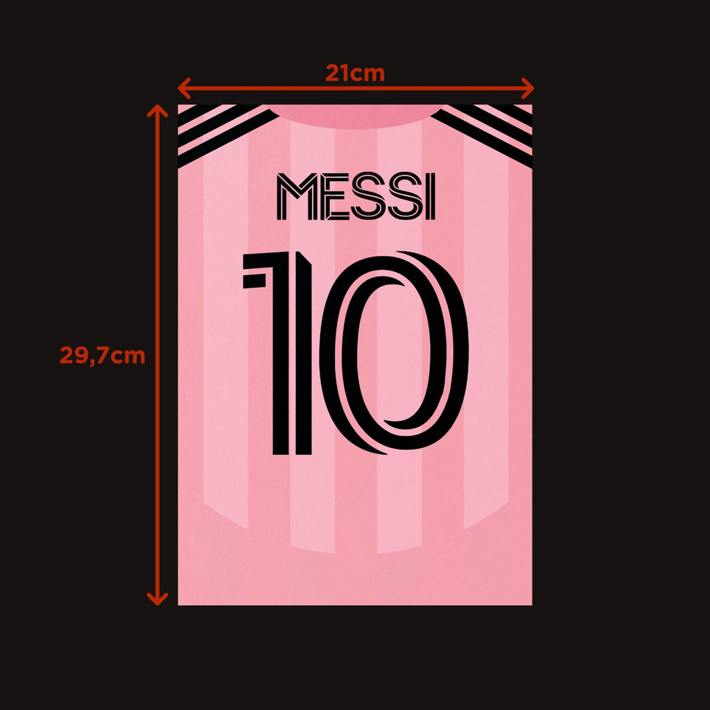 Plakat LIONEL MESSI #10 - JERSEYS A4
