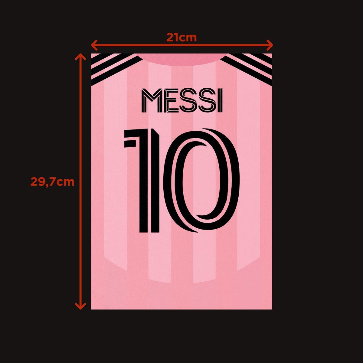 Plakat LIONEL MESSI #10 - JERSEYS A4