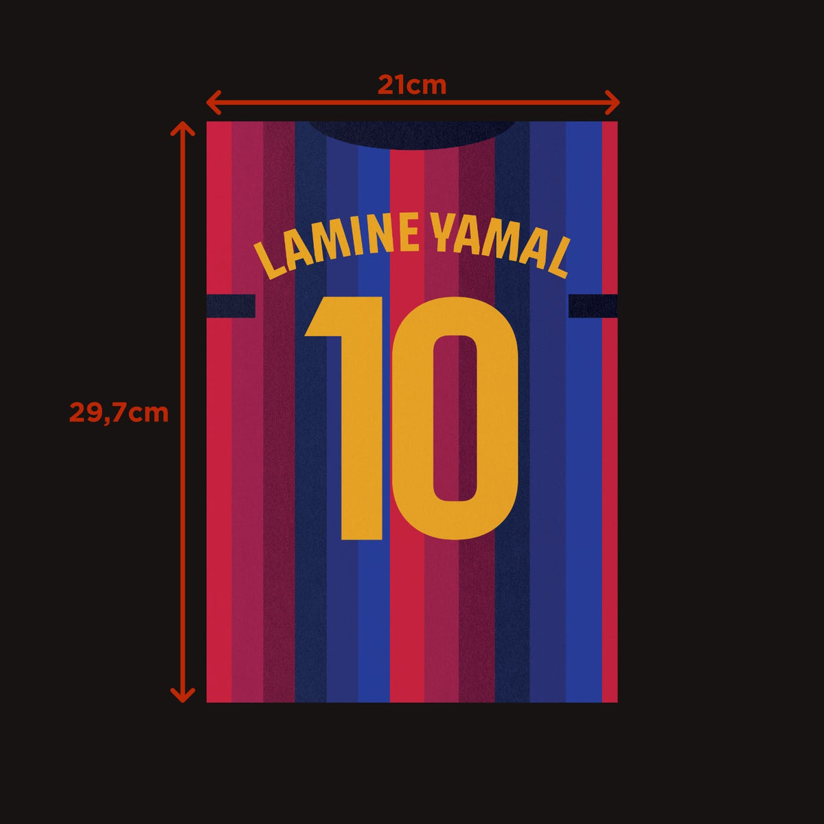 Plakat LAMINE YAMAL #10 - JERSEYS A4